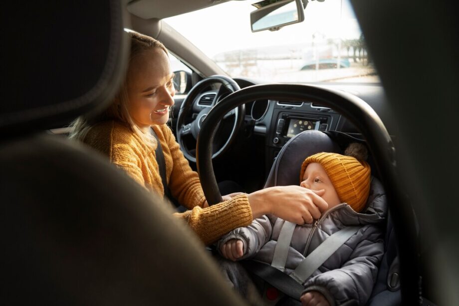 travelling with a newborn baby